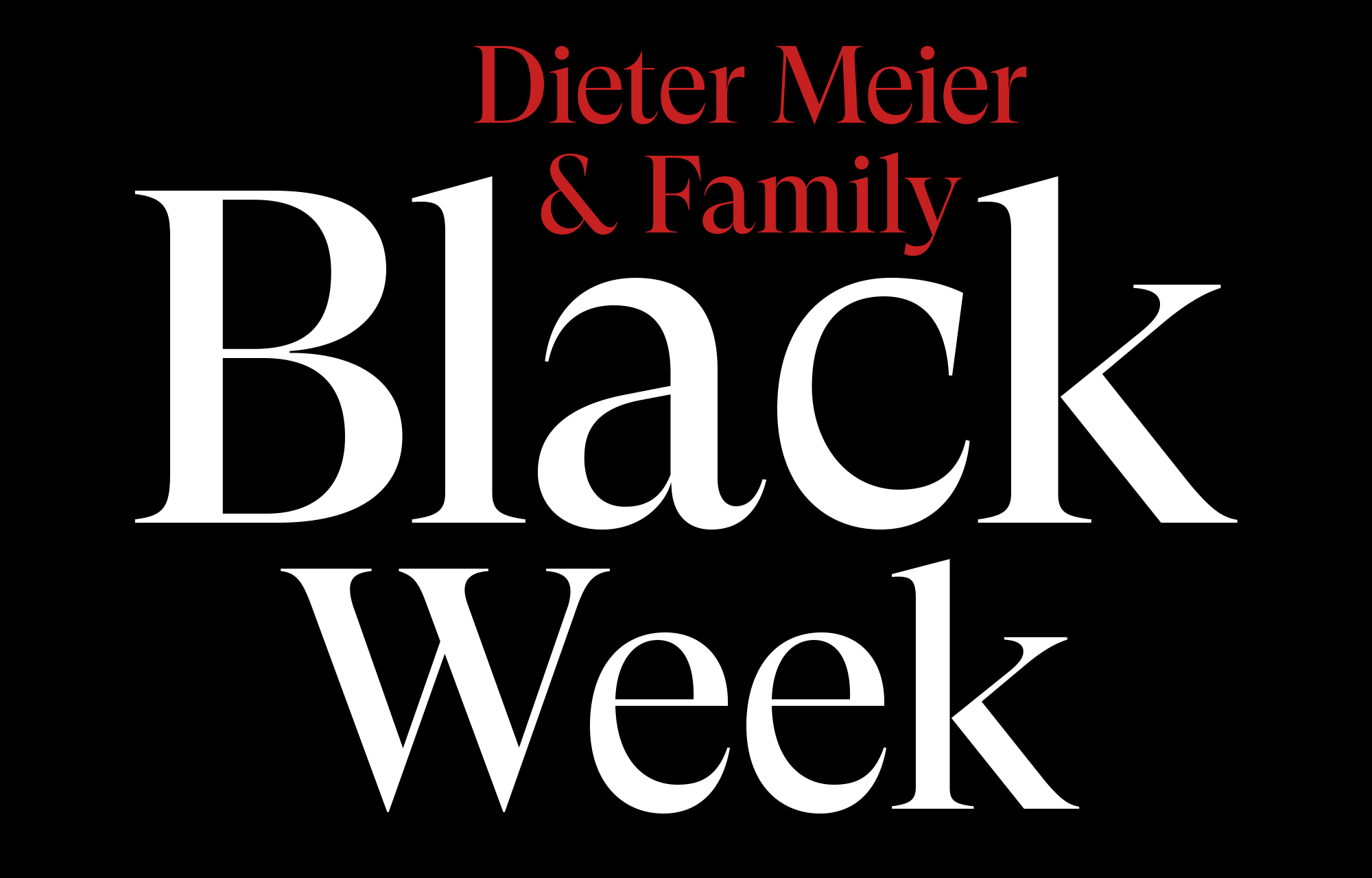 Dieter Meier Black Week Globalwine