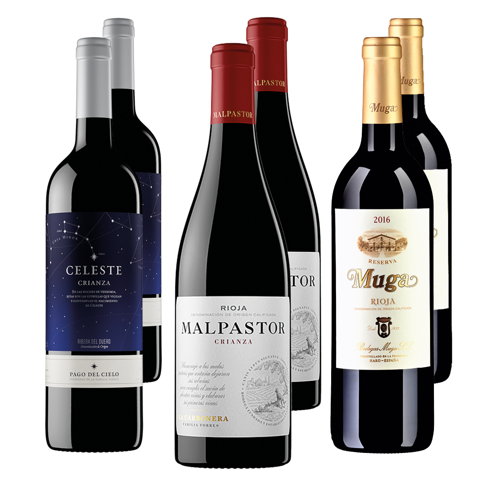 Tempranillo 6er Entdeckerpaket* für CHF 90.00 statt 129.80 Pago del Cielo - Familia Torres