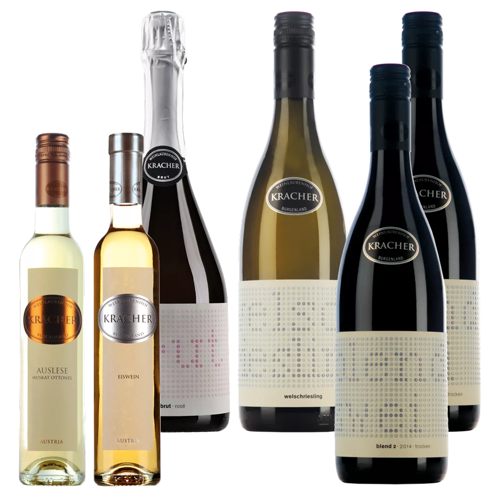 Kracher Degustationspaket für CHF 98.60 statt 150.90, 6 x 75 cl Weingut Kracher
