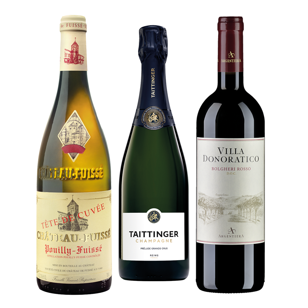 3er Paket Prestige-Collection: Champagne, Bourgogne & Bolgheri* für CHF 110.00 statt 150.90 Argentiera