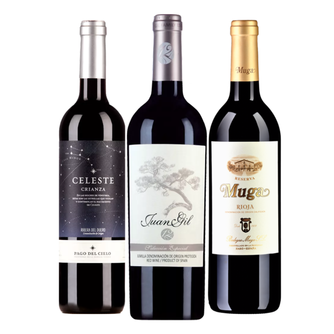 3er Spanien Genusspaket: 12 Meses, Celeste und Muga* für CHF 49.00 statt 71.30 